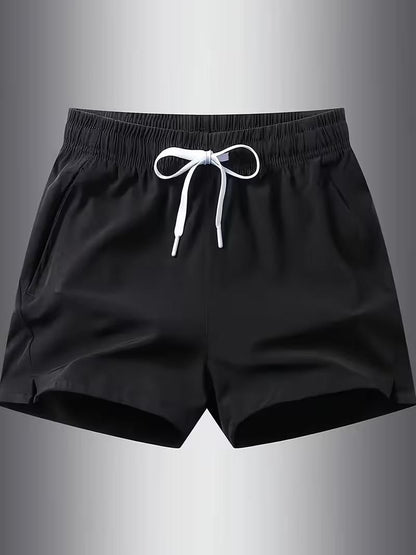 Men's Casual & Stylish Sports Shorts (Combo of Black & Grey)