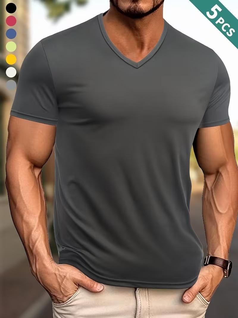 Casual Versatile T-Shirts Pack of 5