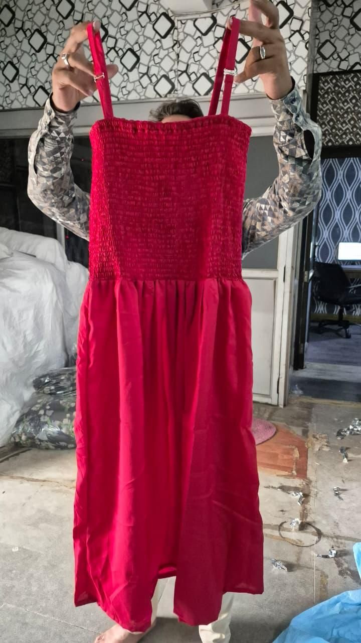 Women's Maroon Fit & Flare Sleeveless Dress