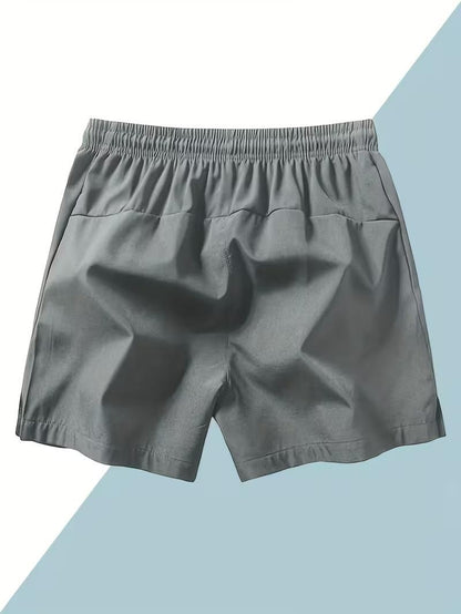 Men's Casual & Stylish Sports Shorts (Combo of Black & Grey)